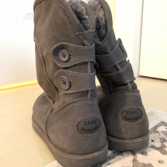 grey emu boots